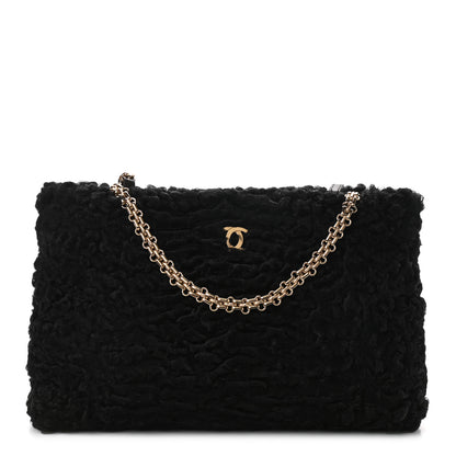 Chanel Persian Lamb Fur Shoulder Bag Black 1 of 9