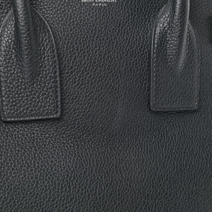 Saint Laurent Grained Calfskin Small Supple Sac De Jour Black 6 of 6