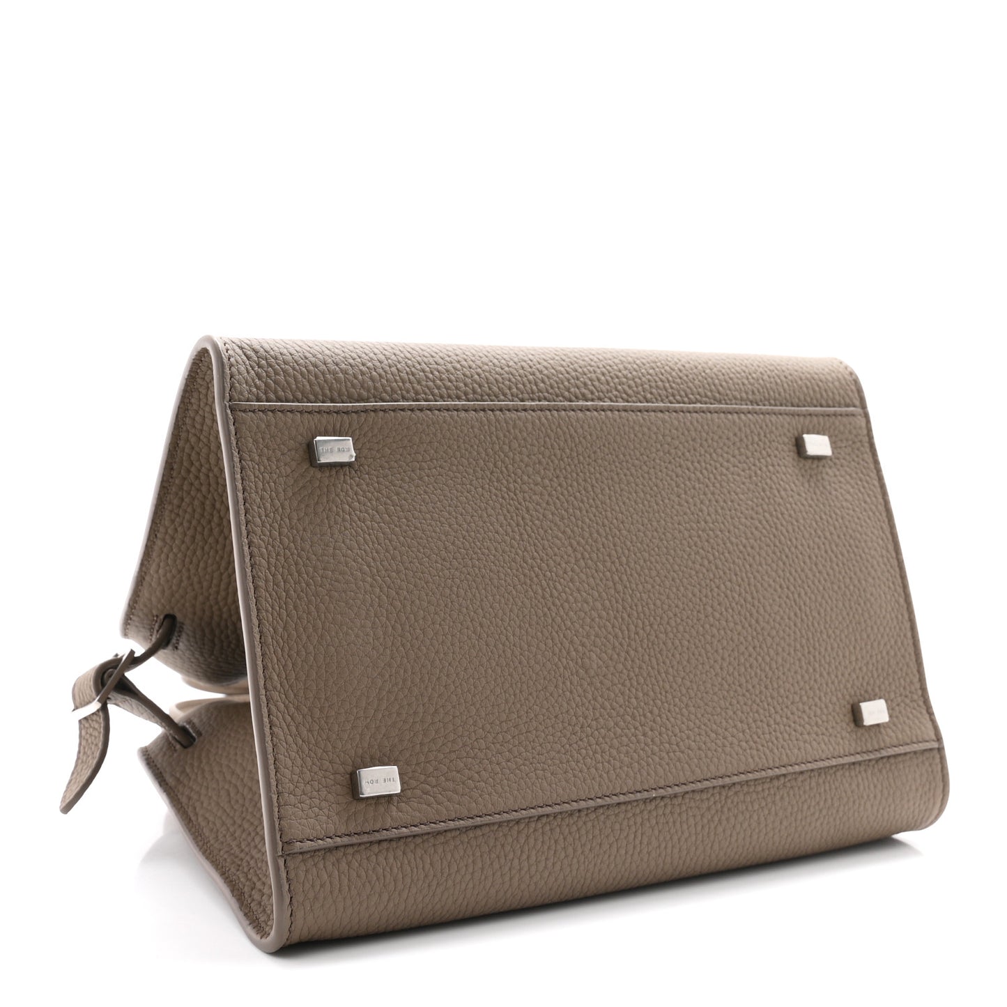 Grained Calfskin Soft Margaux 10 Bag Smoked Taupe