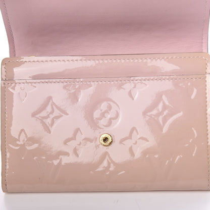 Louis Vuitton Vernis Sarah Compact Wallet Rose Ballerine 6 of 7