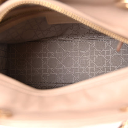 Christian Dior Lambskin Cannage Medium Lady Dior Beige 5 of 11