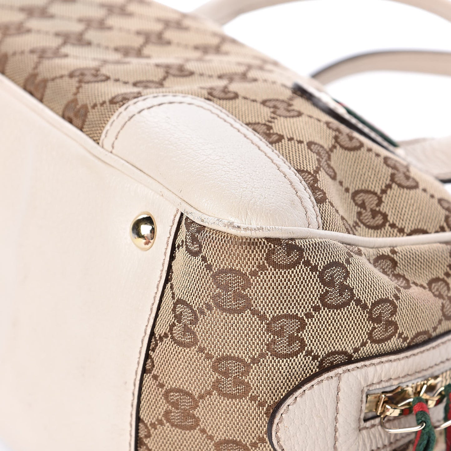 Monogram Small Princy Satchel Off White
