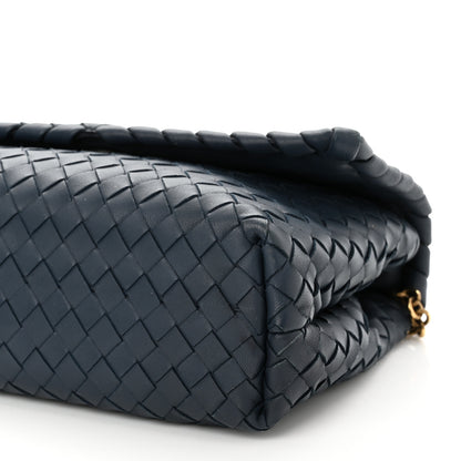 Bottega Veneta Nappa Intrecciato Baby Olimpia Shoulder Bag Denim 10 of 10