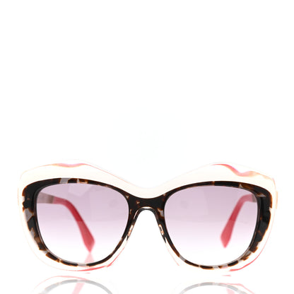 Fendi Acetate Cat Eye Sunglasses FF 0029/S Tortoise Gold Red 2 of 5
