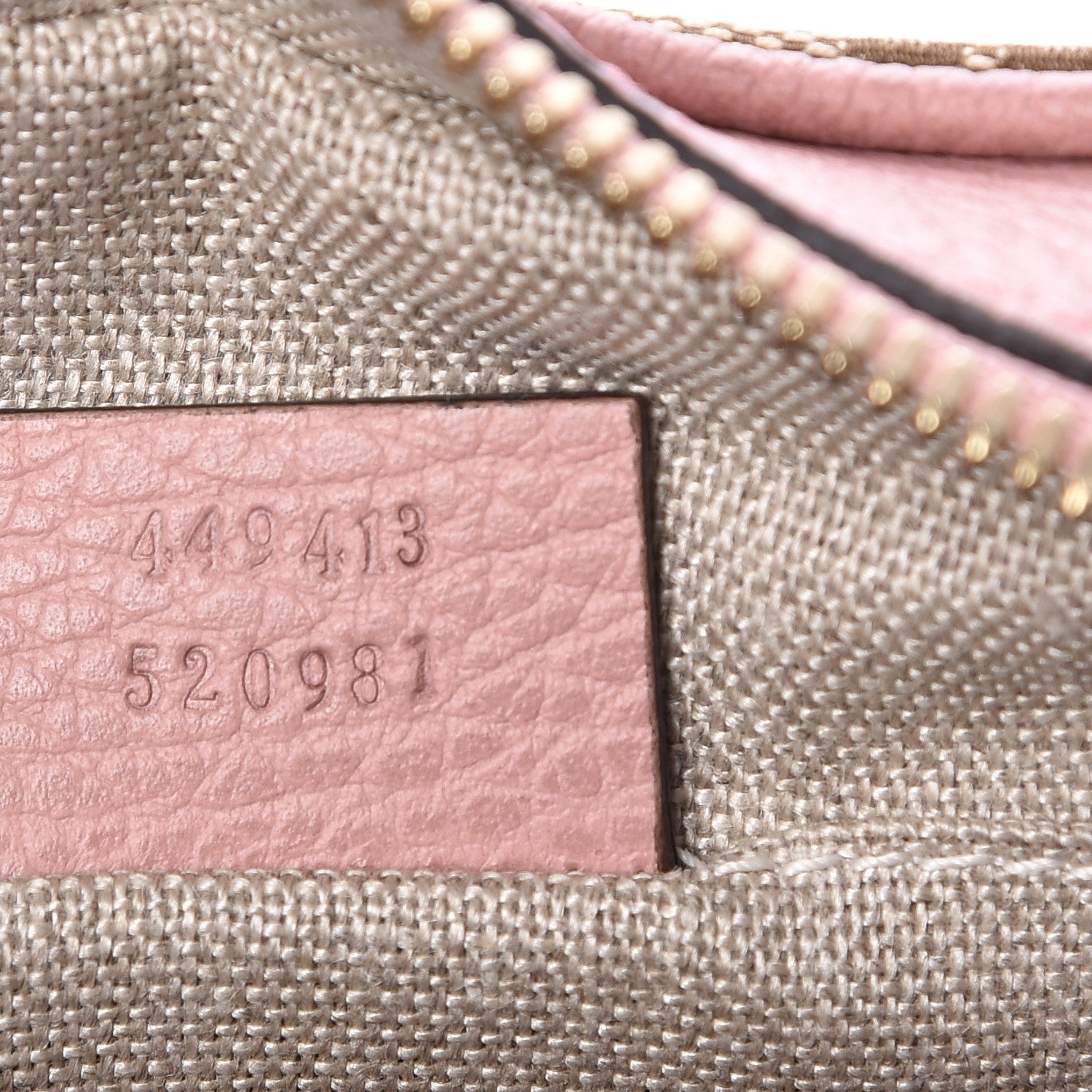 Gucci Monogram Mini Bree Messenger Bag Beige Soft Pink 7 of 7