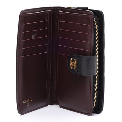 Chanel Caviar Quilted CC French Wallet Black 10 of 14