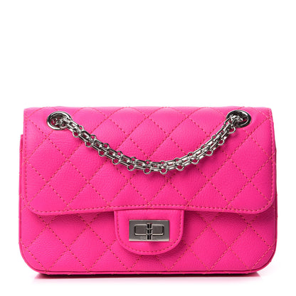 Chanel Goatskin Quilted 2.55 Reissue Mini Flap Fluorescent Pink 1 of 11