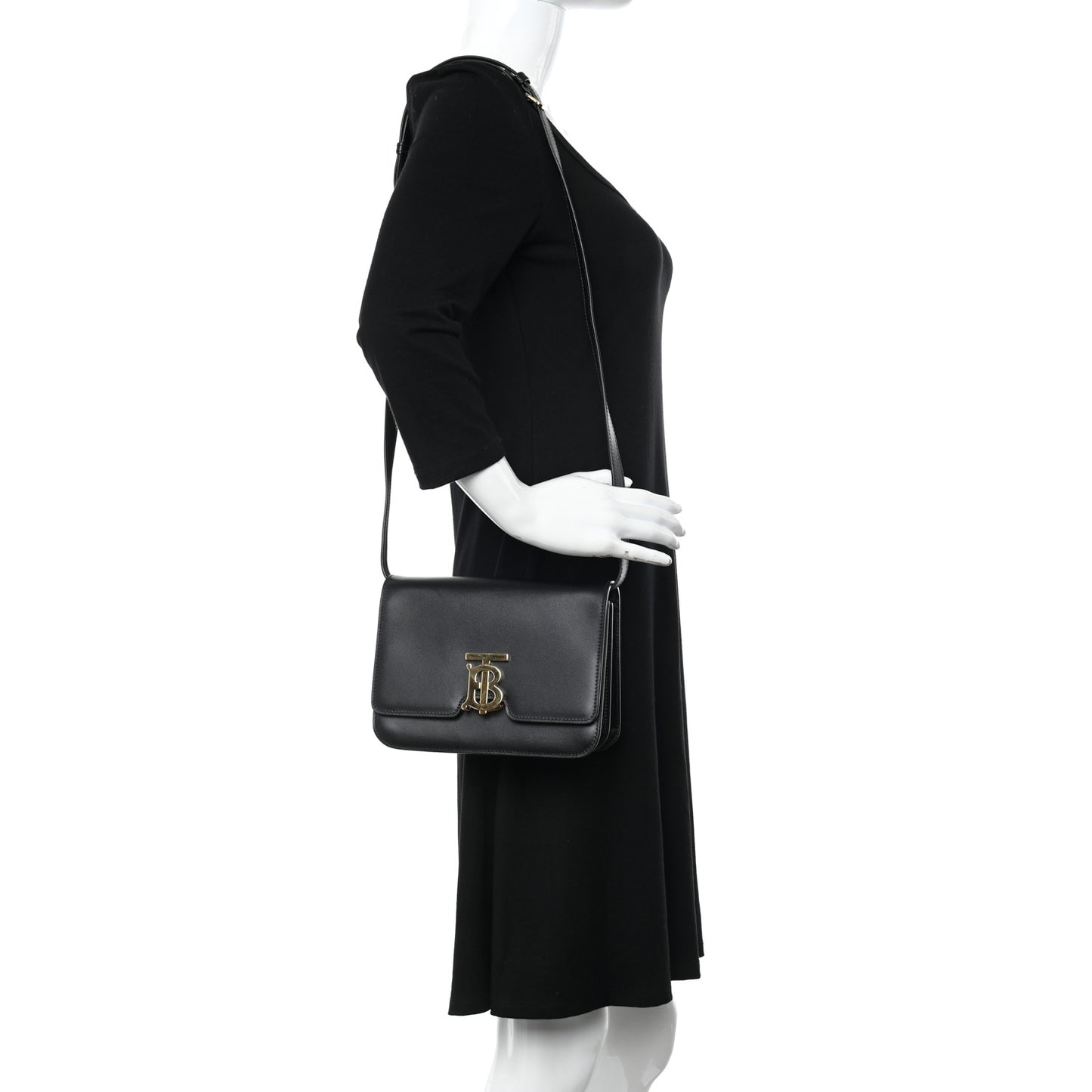 Calfskin Small TB Bag Black