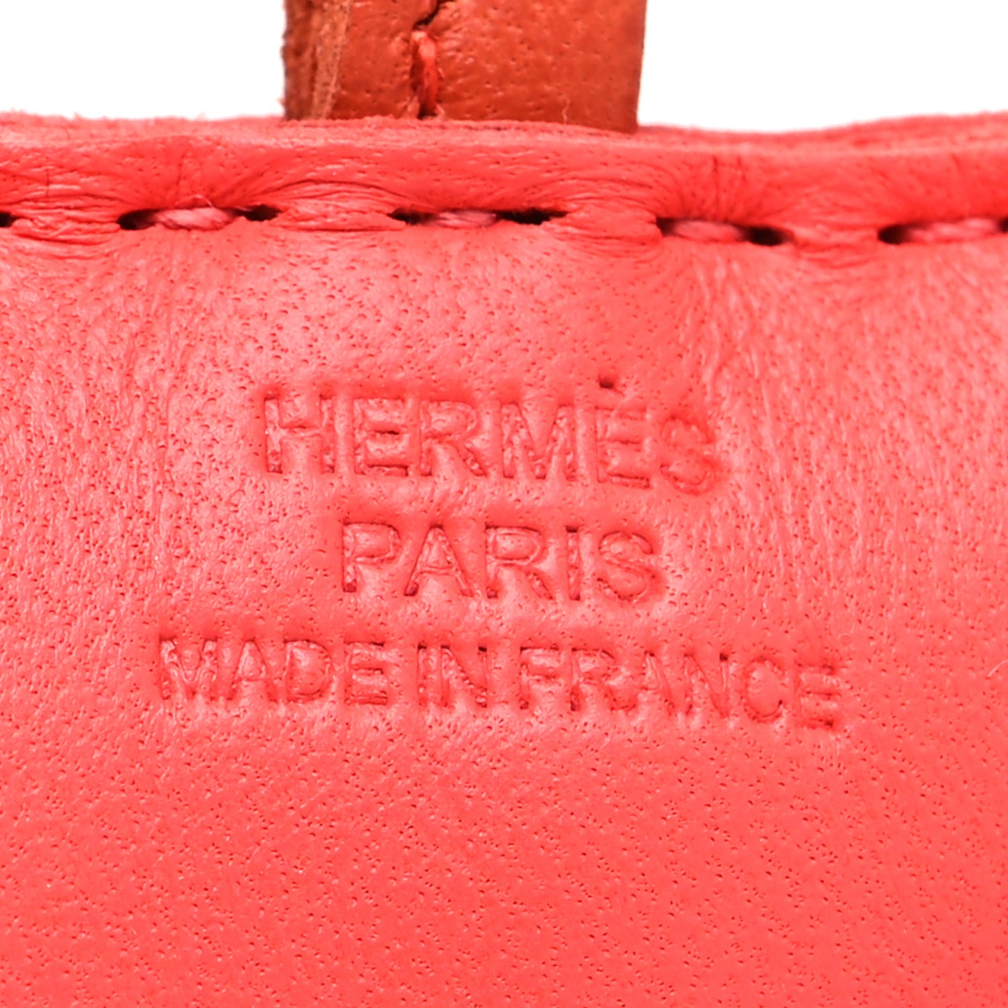 Milo Lambskin Shearling Budy Charm Orange Poppy