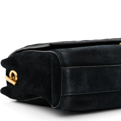 Saint Laurent Smooth Calfskin Suede Medium Reversible Monogram Kate Satchel Black 10 of 18