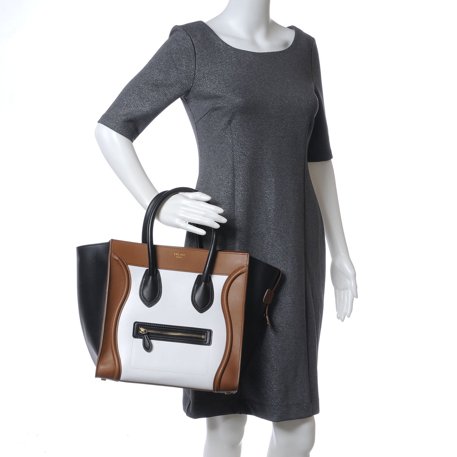 Celine Smooth Calfskin Mini Tri-Color Luggage 2 of 6