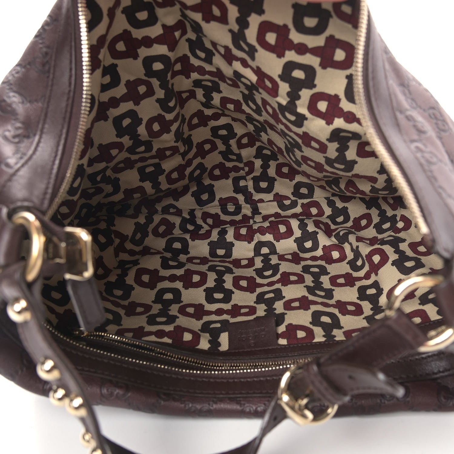 Gucci Guccissima Large Biba Hobo Dark Brown 5 of 11