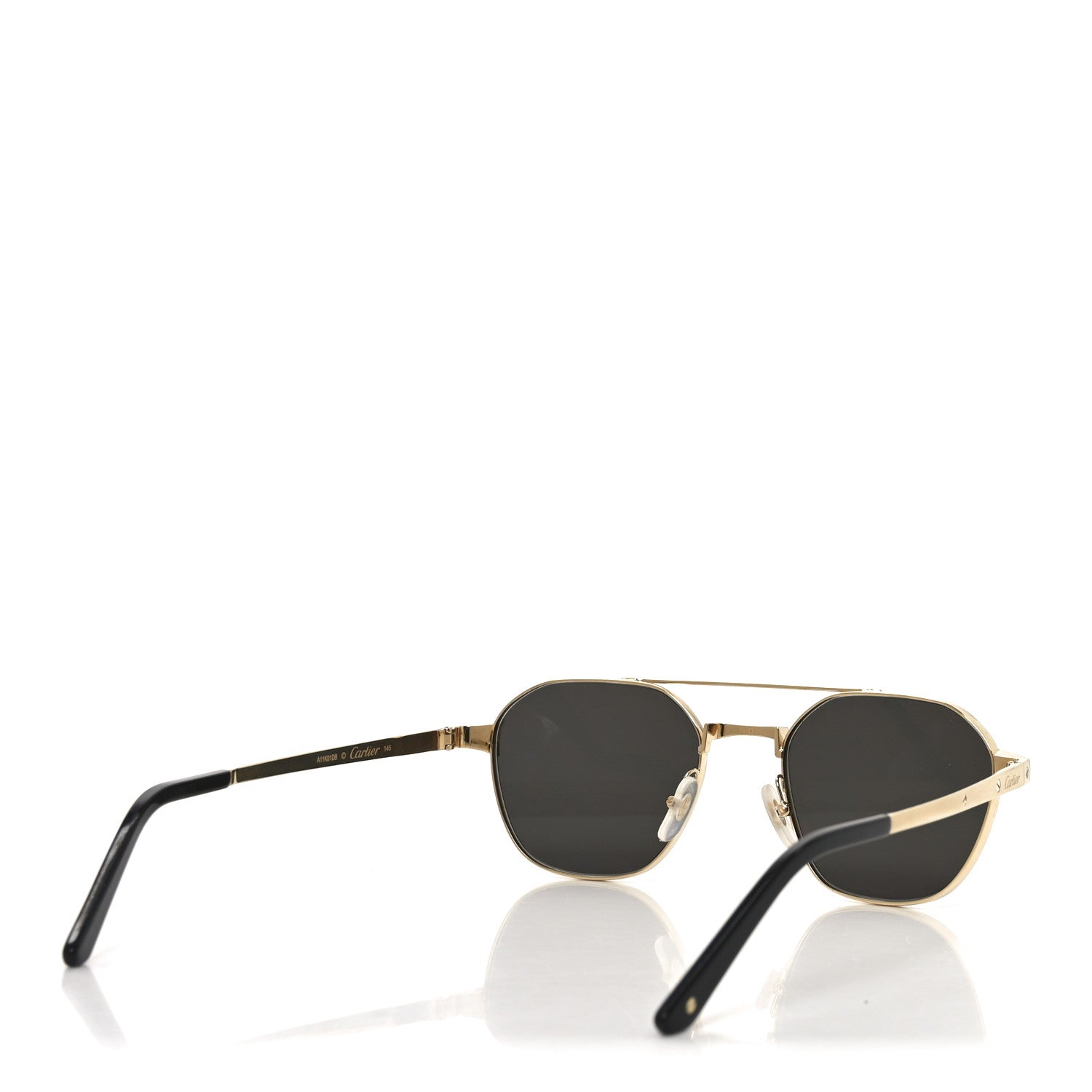 Cartier Metal Aviator Sunglasses CT0571S Gold 4 of 7