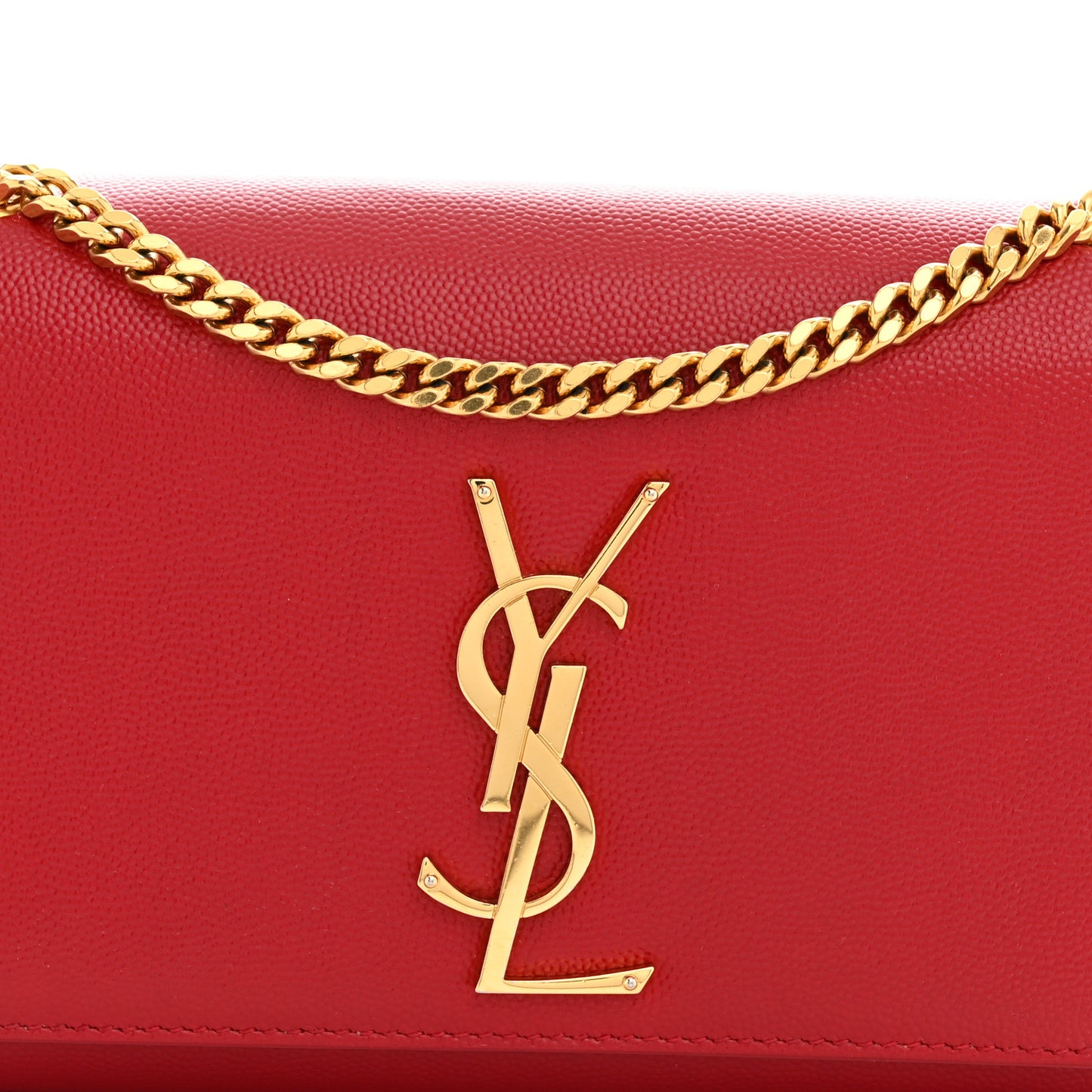 Grain De Poudre Small Monogram Kate Satchel Red