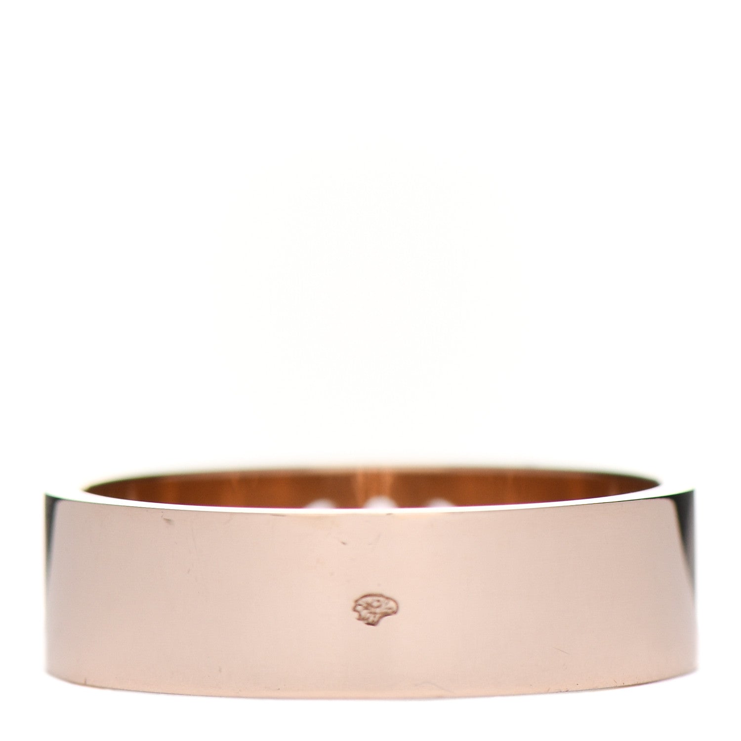 Hermes 18K Rose Gold Diamond PM H D'Ancre Ring 54 6.75 3 of 5