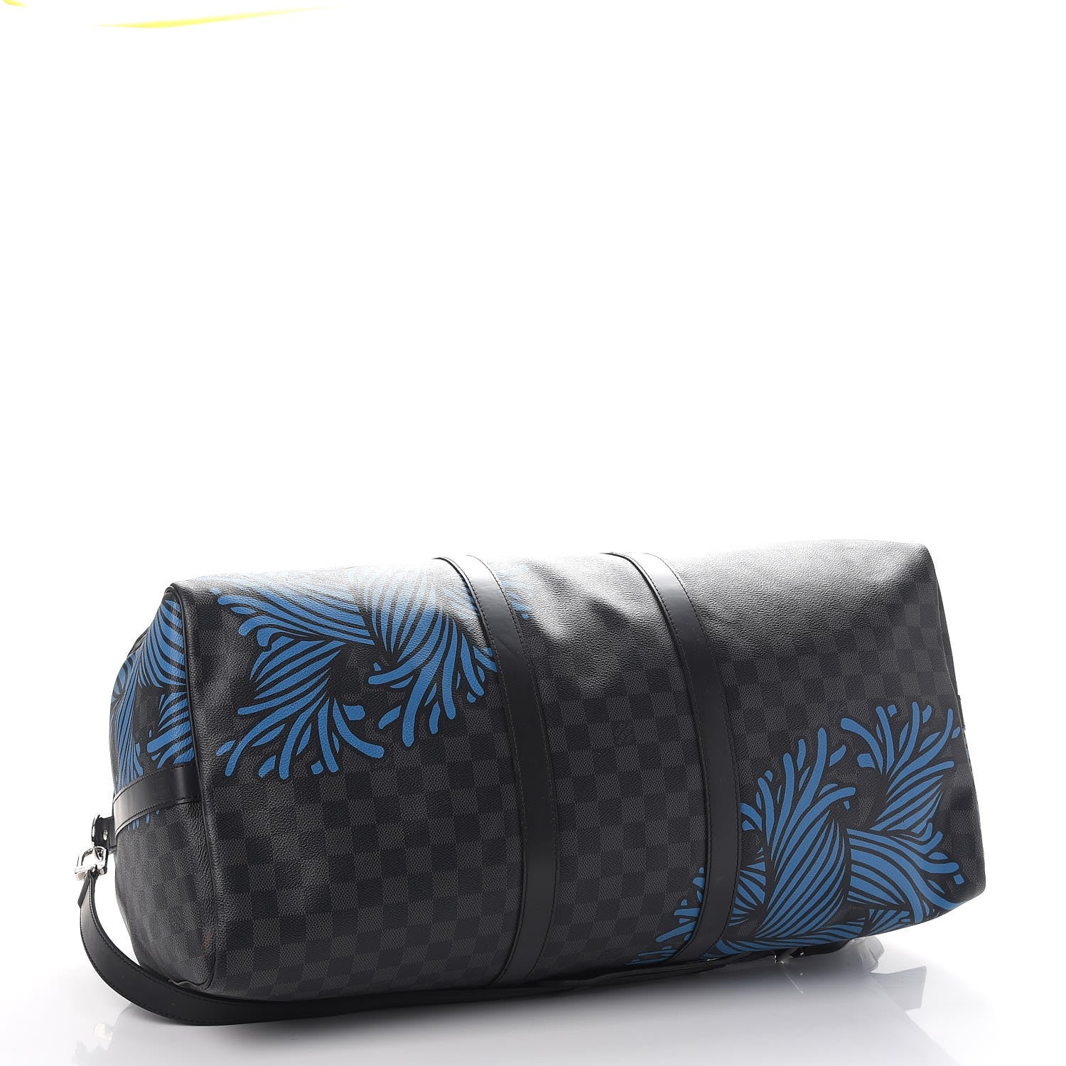 Louis Vuitton Damier Graphite Rope Keepall 55 Blue 4 of 11