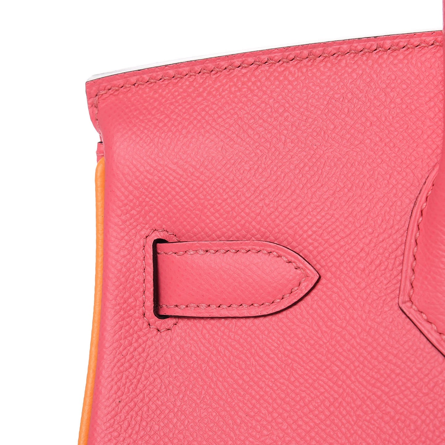 Epsom Horseshoe Birkin 30 Rose Azalee Jaune D'or