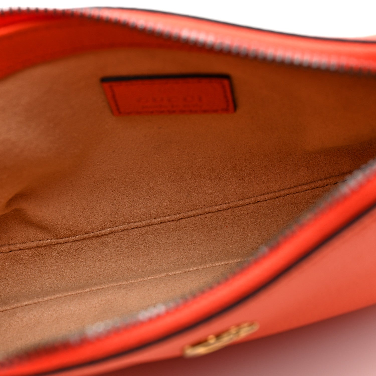 Gucci Goatskin Mini Aphrodite Shoulder Bag Orange 5 of 10