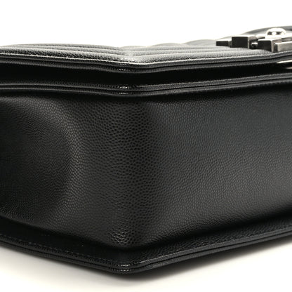 Chanel Caviar Quilted Medium Boy Flap Black 8 of 9