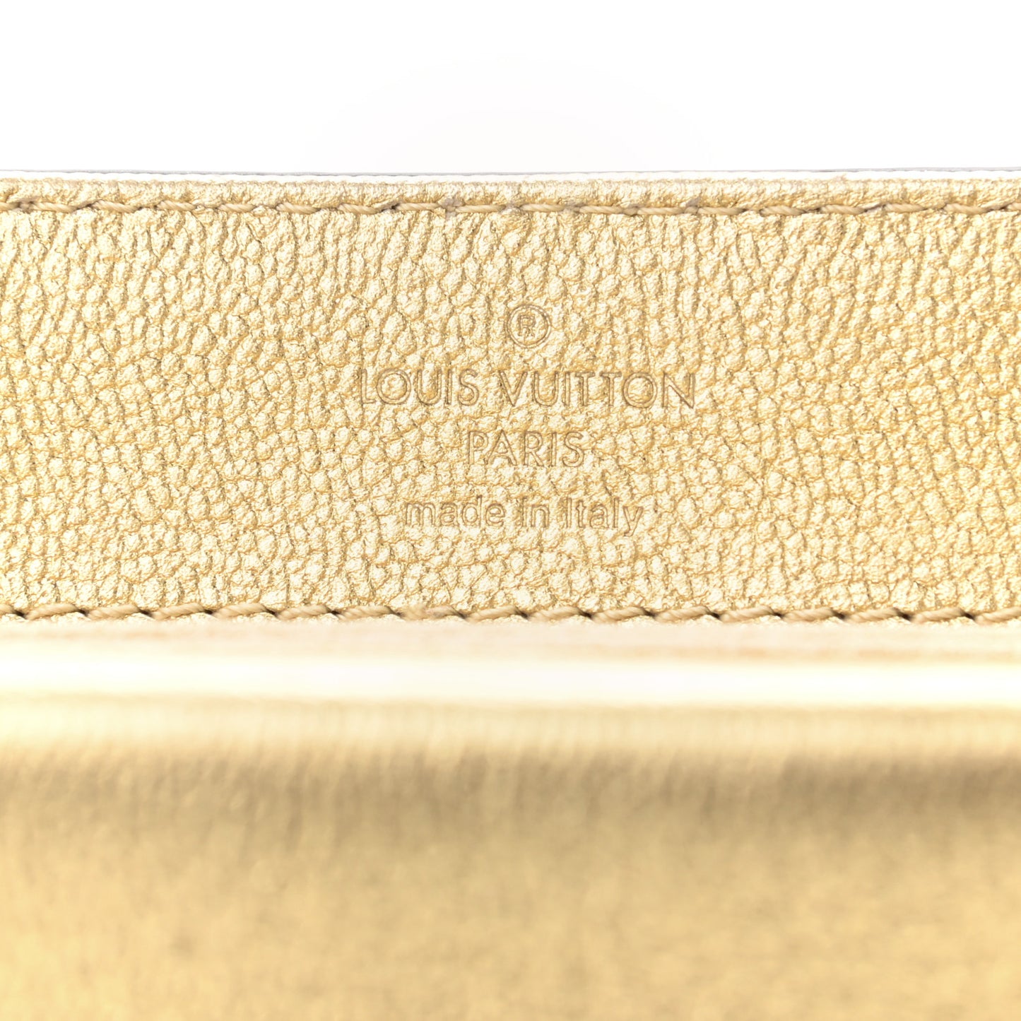 Cuir Plume Ecume Very Chain Bag Gold