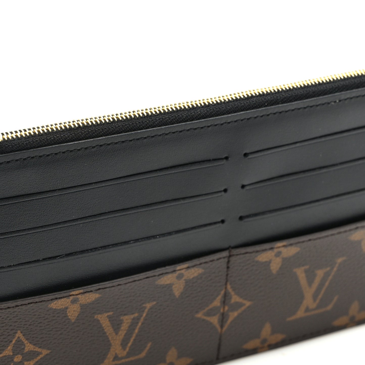 Monogram Slim Purse Black