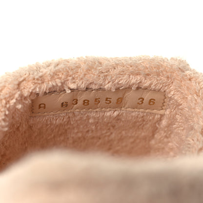 Chanel Terry Cloth CC Wedge Sandals 36 Pink 8 of 8