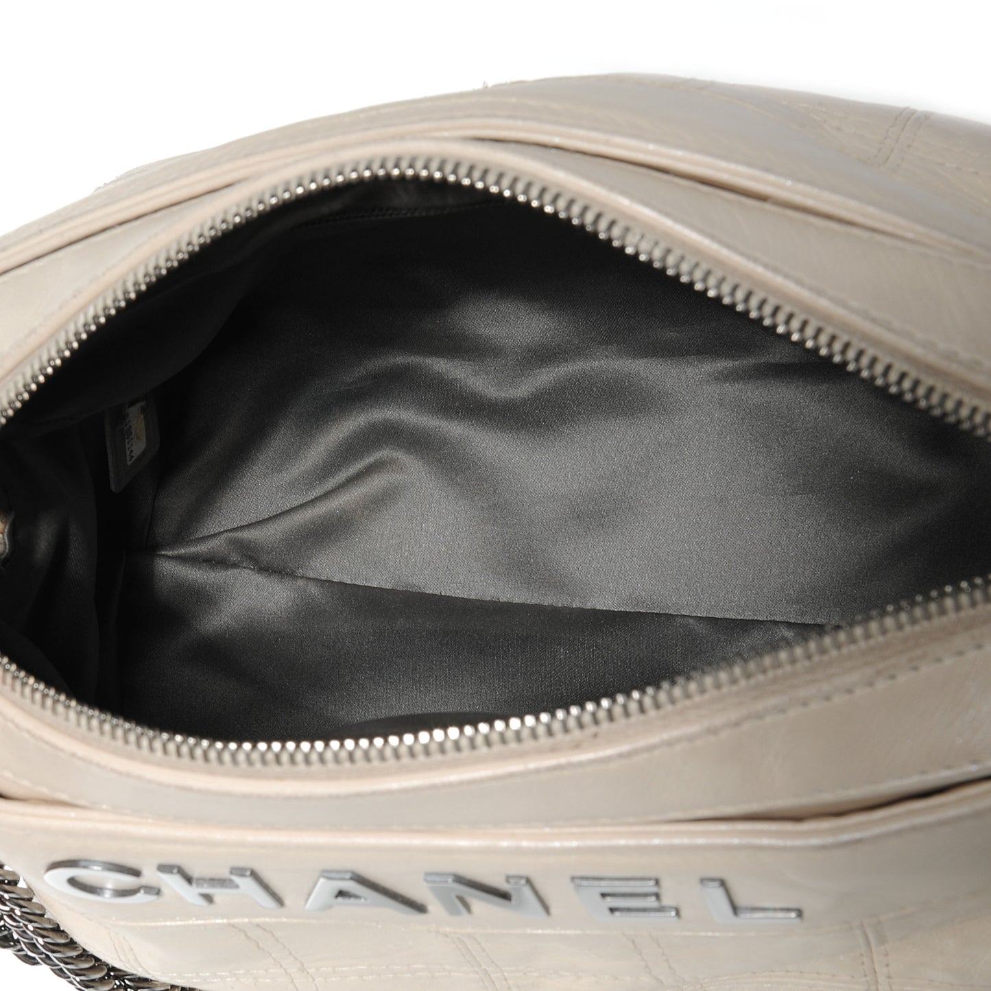 Lambskin LAX East West Shoulder Bag Ivory