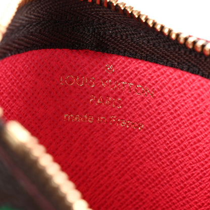 Louis Vuitton Monogram 2023 Christmas Animation Sailing Vivienne Key Pouch Dragonfruit Pink 6 of 8