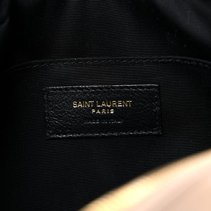Saint Laurent Calfskin Matelasse Monogram Lou Camera Bag Dark Beige 6 of 9
