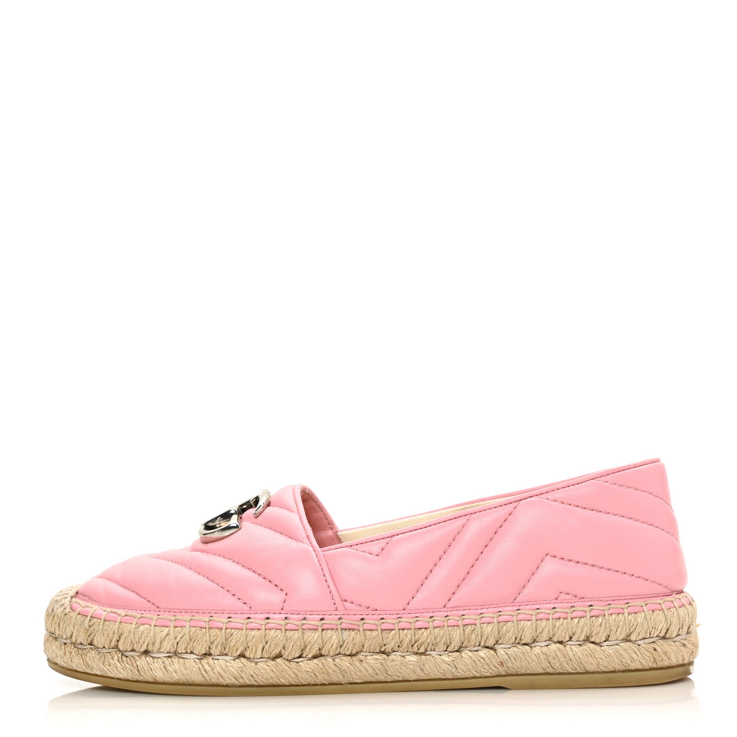 Nappa Matelasse GG Marmont Espadrilles 36 Wild Rose
