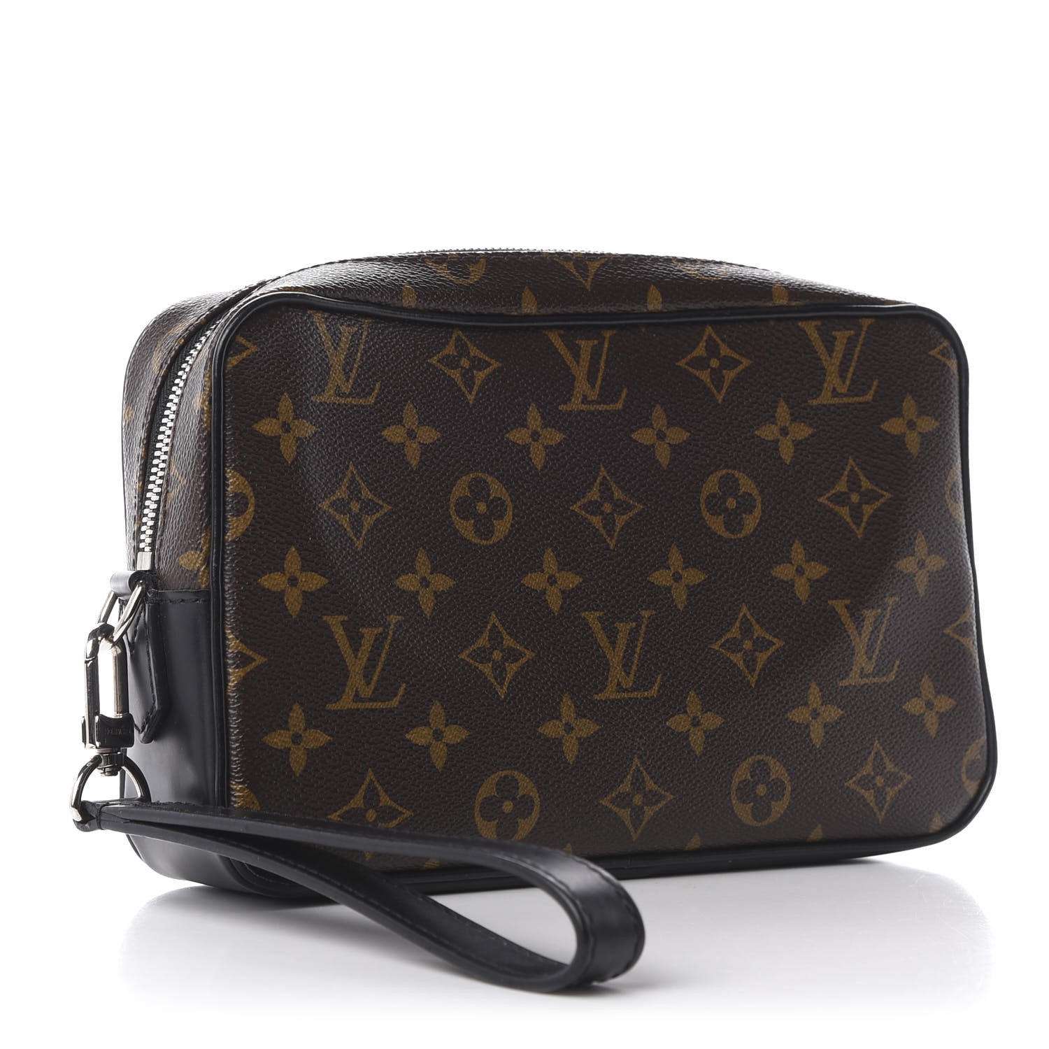 Louis Vuitton Monogram Macassar Kasai Clutch Black 3 of 9