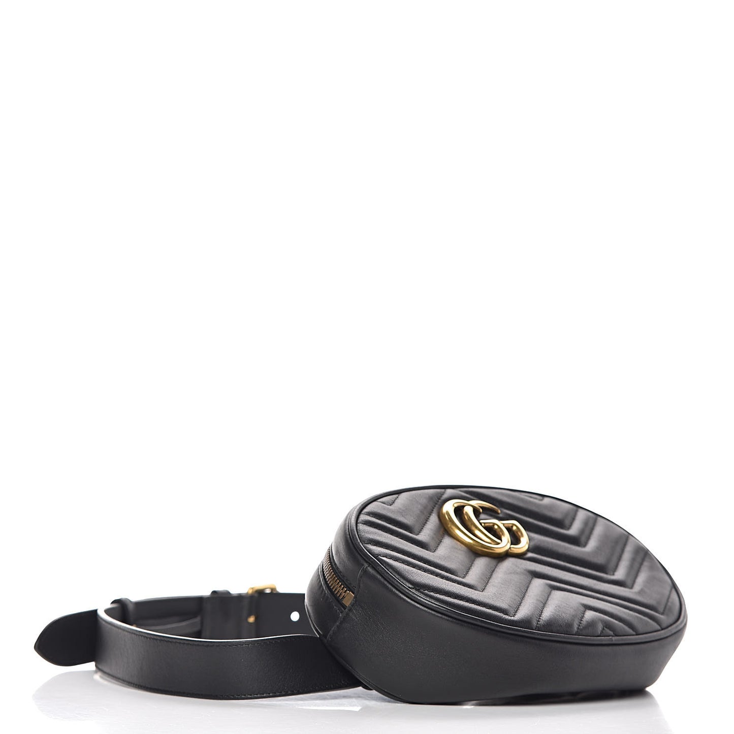 Calfskin Matelasse GG Marmont Belt Bag 95 38 Black