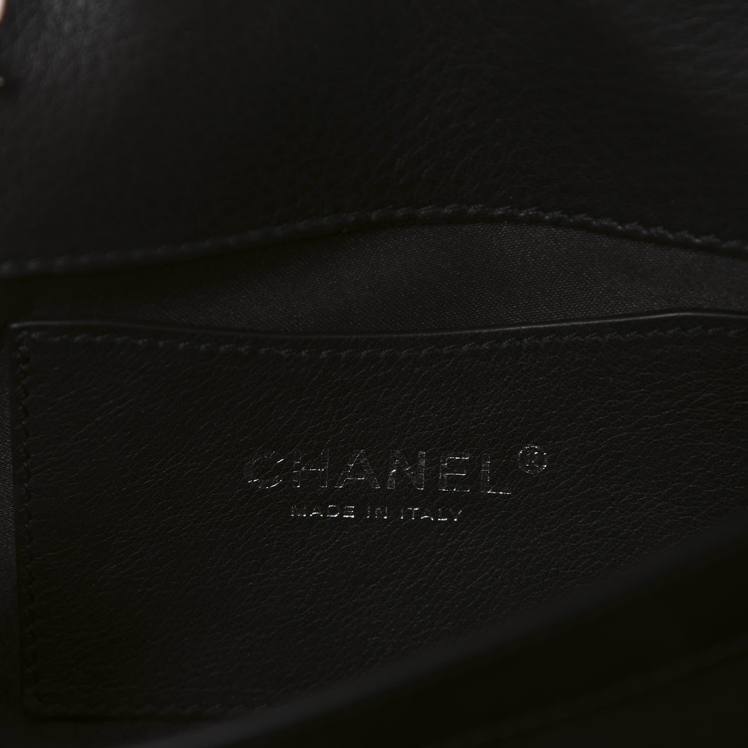 Chanel Calfskin Stitched Clutch Flap Black 12 of 14