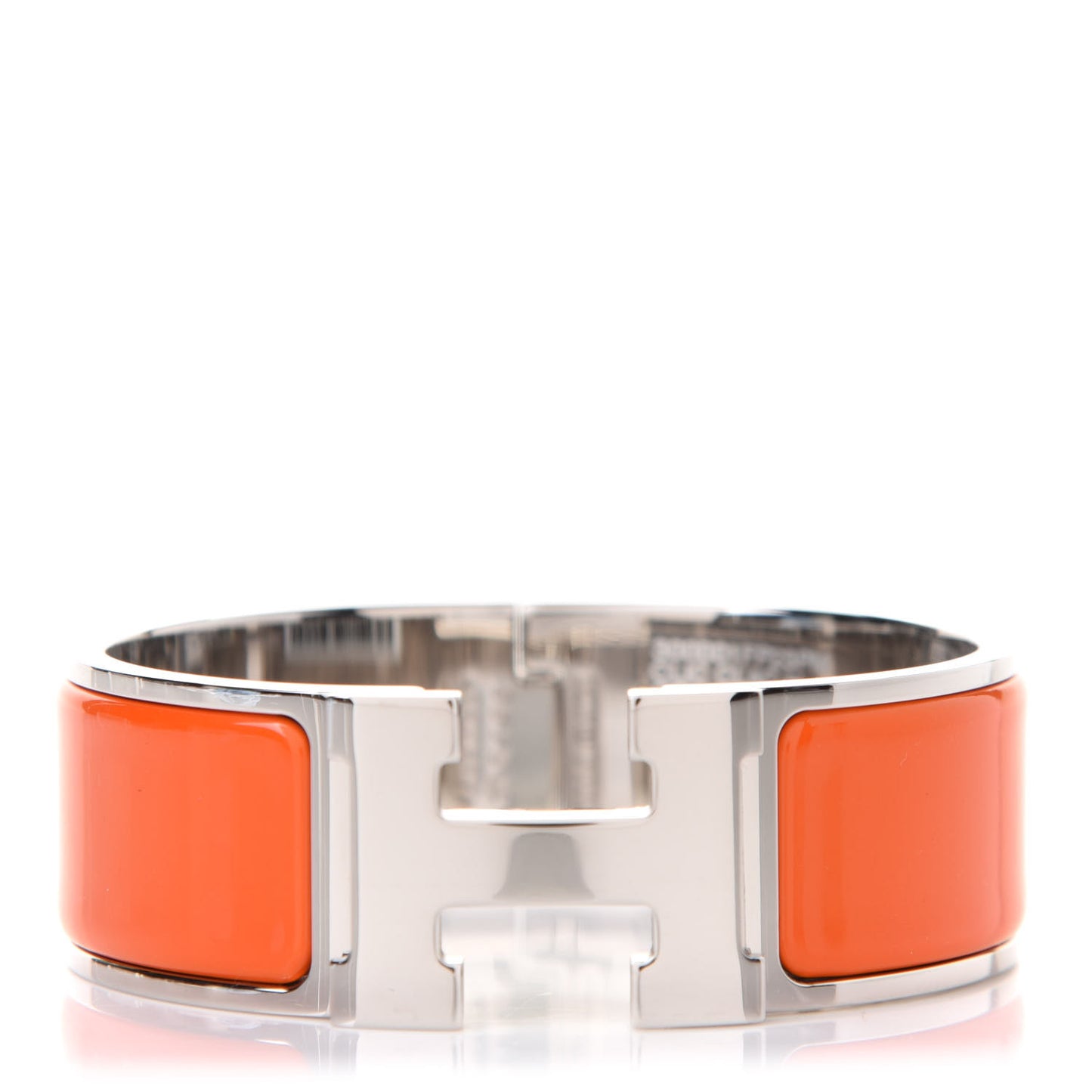 Enamel Wide Clic Clac H Bracelet PM Orange