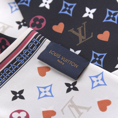 Louis Vuitton Silk Game On Bandeau Black White 3 of 3