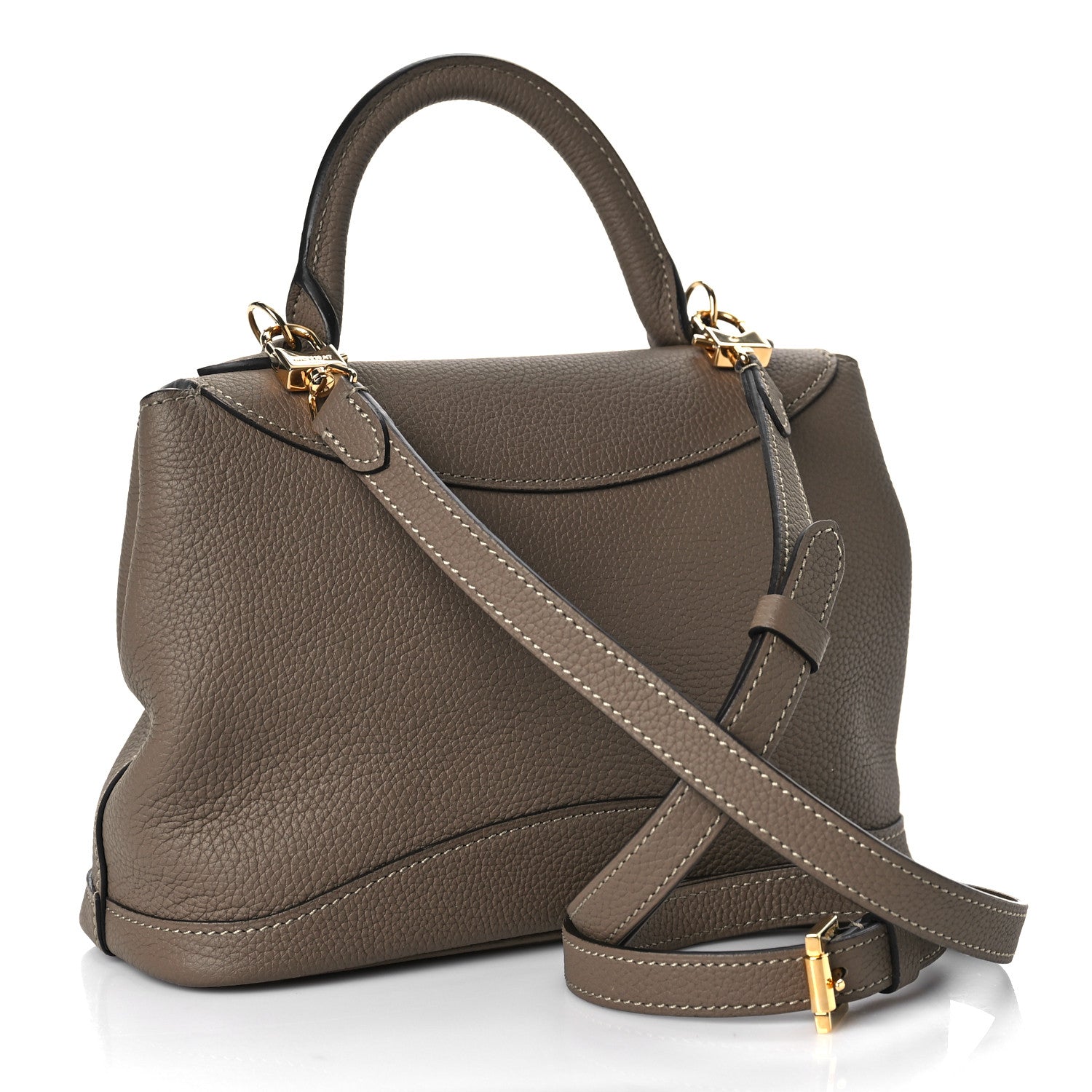 Moynat Taurillon Blush Calfskin Gabby BB Taupe 3 of 7