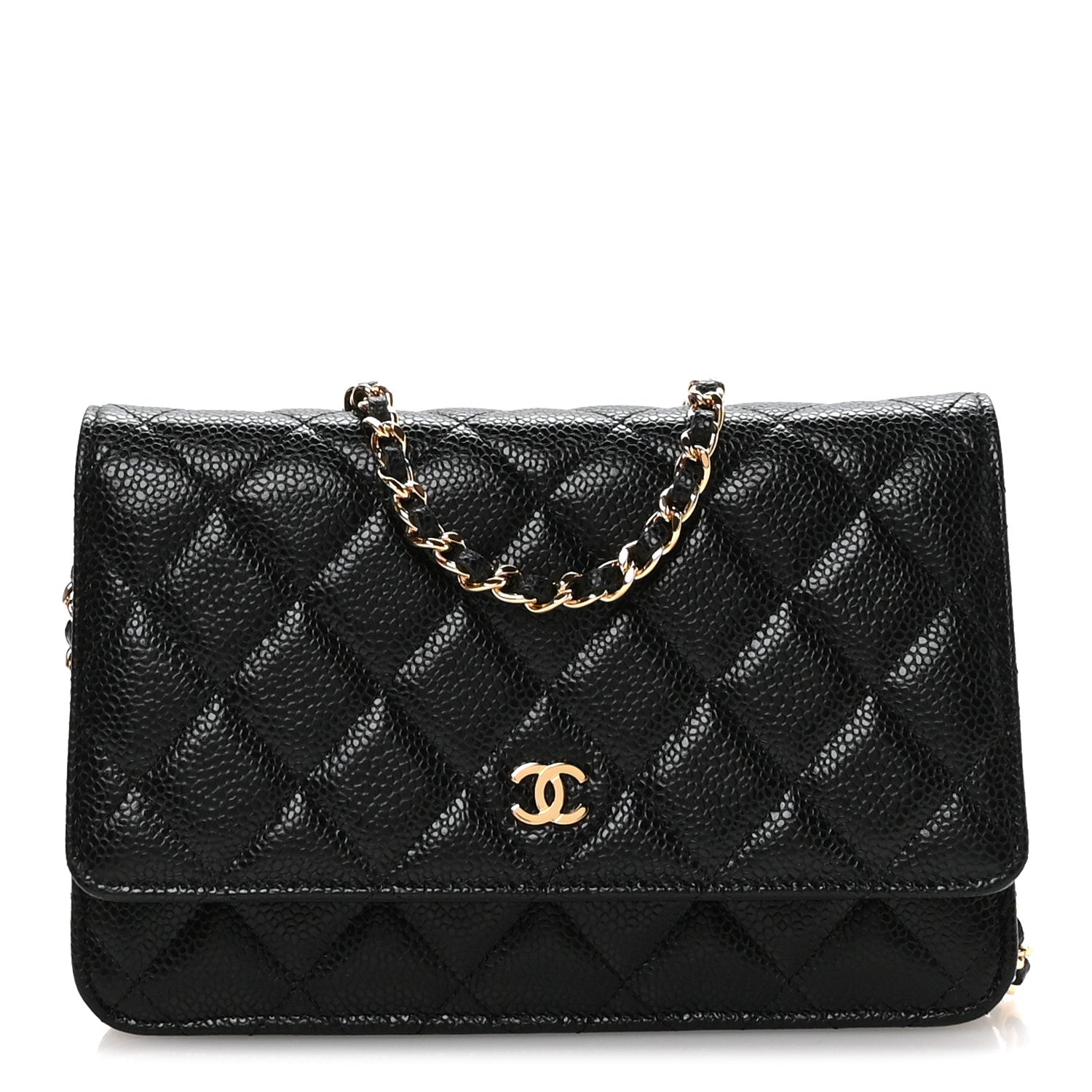 Chanel Caviar Quilted Wallet On Chain WOC Black 1 of 11