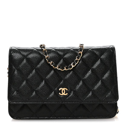 Chanel Caviar Quilted Wallet On Chain WOC Black 1 of 11