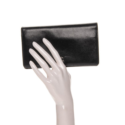 Chanel Caviar Sevruga Yen Wallet Black 2 of 8