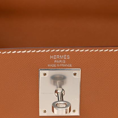 Hermes Madame Calfskin Kelly Sellier 28 Gold 6 of 11