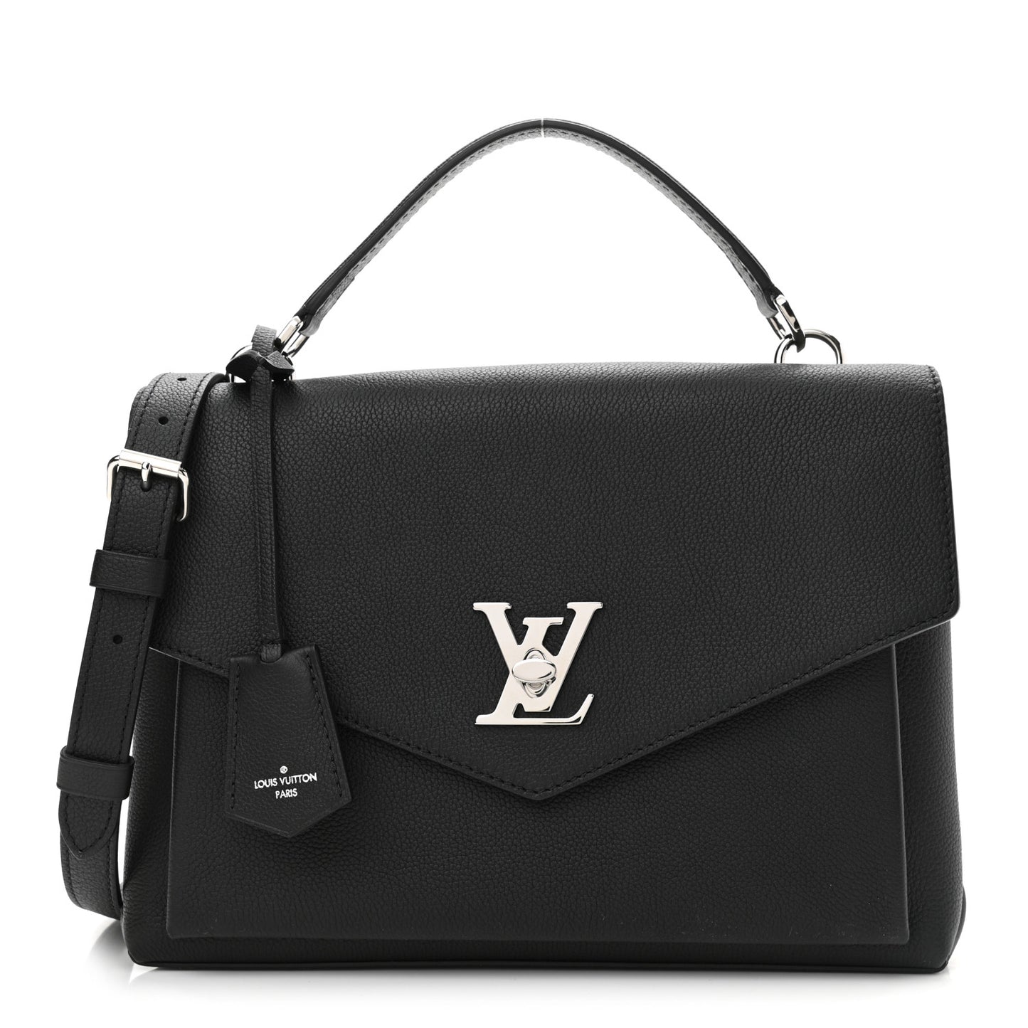 Soft Calfskin My Lockme Top Handle Black
