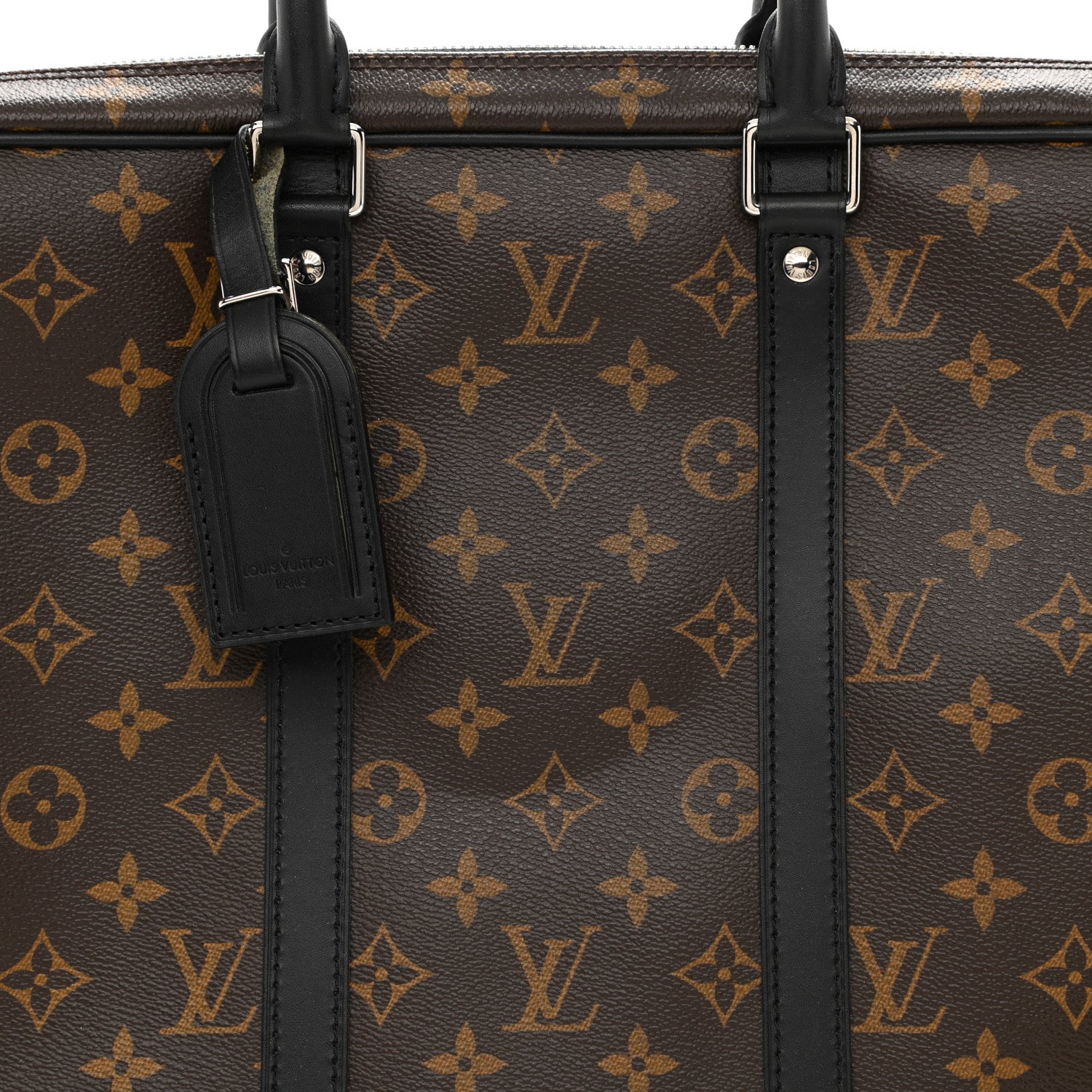 Louis Vuitton Monogram Macassar Porte Documents Voyage Soft Briefcase 8 of 8