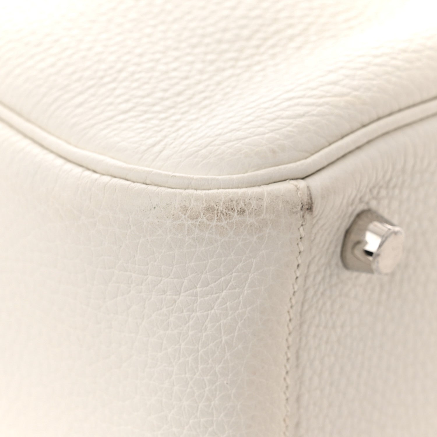 Hermes Taurillon Clemence Lindy 30 White 11 of 12