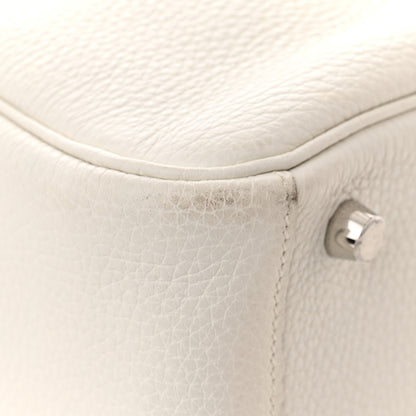 Hermes Taurillon Clemence Lindy 30 White 11 of 12