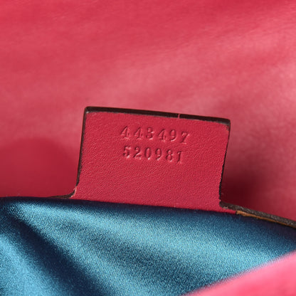 Gucci Velvet Matelasse Small GG Marmont Shoulder Bag Light Raspberry Rose 7 of 10
