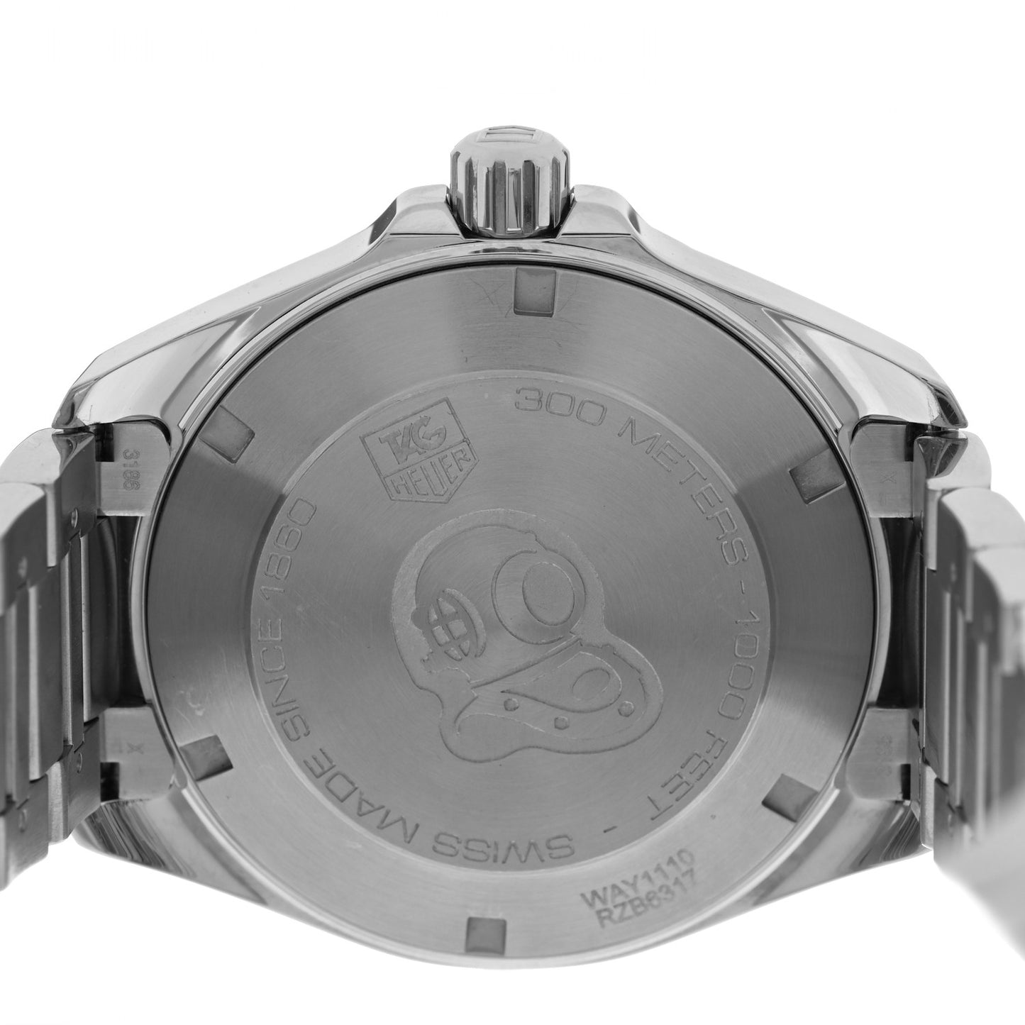 Stainless Steel 41mm Aquaracer 300M Quartz Watch Black WAY1110