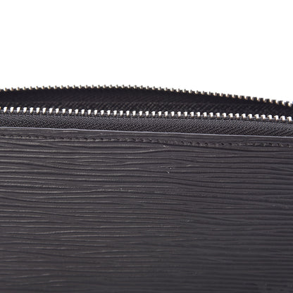 Louis Vuitton Epi Clemence Wallet Black 8 of 11