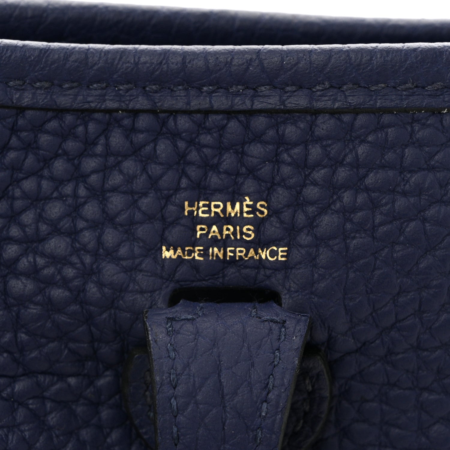 Hermes Taurillon Clemence Evelyne TPM Bleu Encre 6 of 11