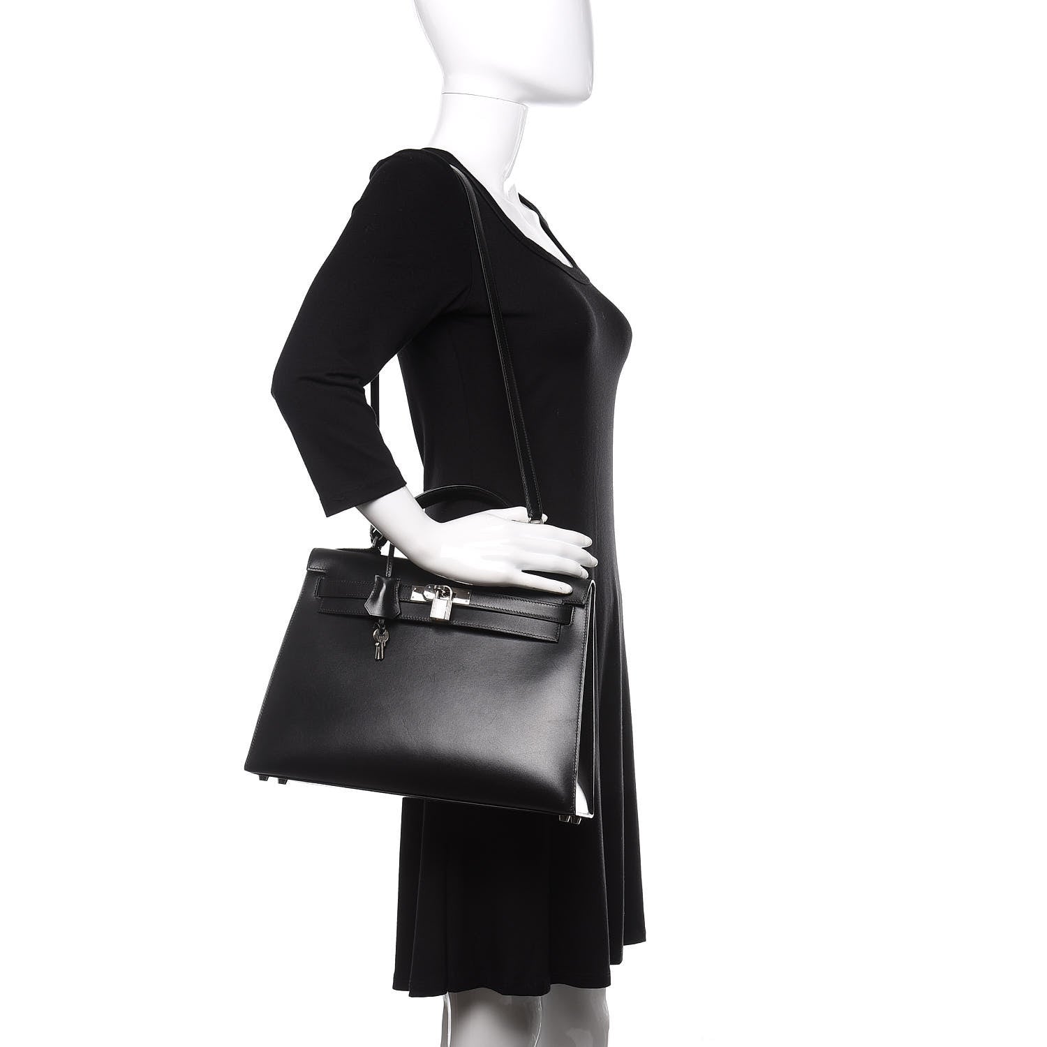 Hermes Box Kelly Sellier 32 Black 2 of 14