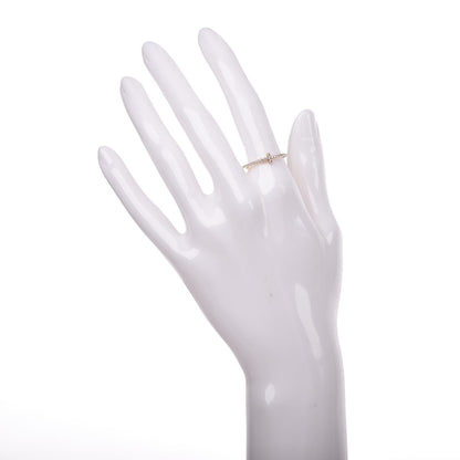 Tiffany 18K Rose Gold Diamond T Wire Pave Ring 58 8.25 2 of 5